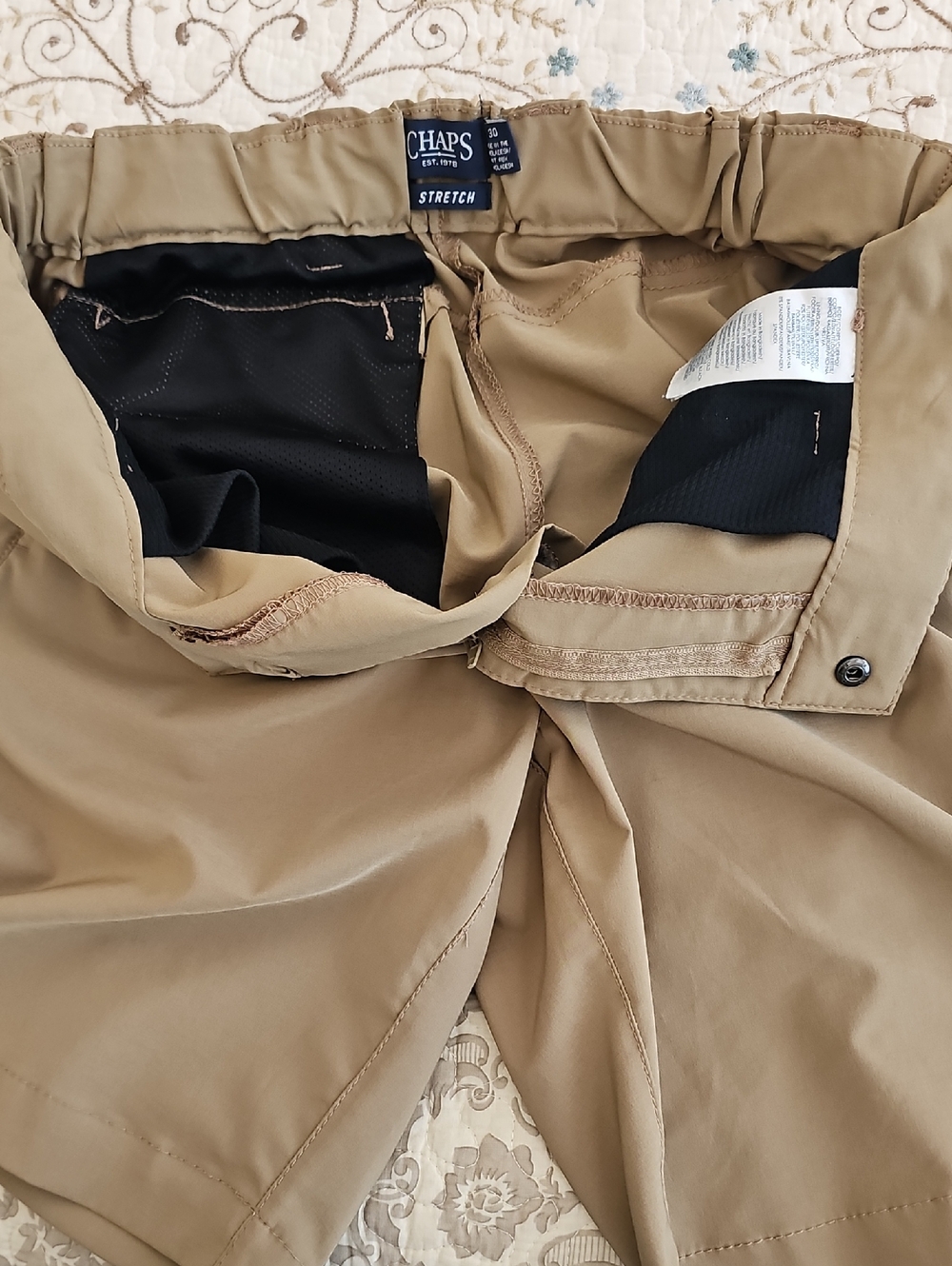 ☀️HP☀️Chaps Men's Performance Stretch Chino Shorts SZ 30 - Picture 7 of 14